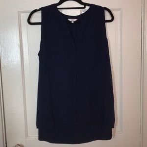 Crown & Ivy - XL navy sleeveless blouse